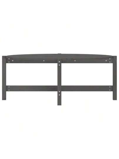 VidaXL Coffee Tafel 118x63x45 Cm Solid Pine Wood Grijs view 5