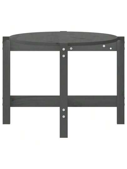 VidaXL Coffee Tafel 118x63x45 Cm Solid Pine Wood Grijs view 6