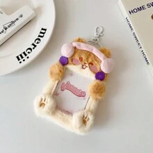 Photo Card Holder,Cute Plush Photo Card Holder, Case, Kpop Idol Photo Card ID Holder, Cartoon Credit Card Holder - Multicolor - View 11