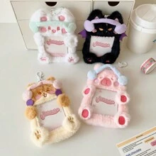 Photo Card Holder,Cute Plush Photo Card Holder, Case, Kpop Idol Photo Card ID Holder, Cartoon Credit Card Holder - Multicolor - View 6