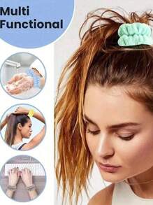 1/4/6pcs Wrist Protection Strap Wash Face Wristband God Water Absorption To Cuffs Sports Wiping Sweat Bracelet Sweat Sleeve Sleeve Cover Wash Anti Wet Sleeve Wrist Protection Water Absorption Band To Prevent Liquid Overflow - Multicolor - View 8