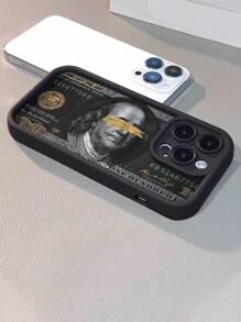 1 pieza Funda de teléfono con textura antideslizante y estampado de dólar de alta gama pintada a mano y colorida compatible con iPhone 16/11/16pro/16plus/16promax/16e/15Promax/13/14/12/XS/XR/7G/8P, Galaxy S25/S25PLUS/S25 Ultra/A16/A36/A26/A56/A50/A12/A32/A52/A72/A51/A21S/A13/A14/S24/S24PLUS/S24Ultra,S22/A52/A53/A54/A55