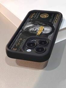 1 pieza Funda de teléfono con textura antideslizante y estampado de dólar de alta gama pintada a mano y colorida compatible con iPhone 16/11/16pro/16plus/16promax/16e/15Promax/13/14/12/XS/XR/7G/8P, Galaxy S25/S25PLUS/S25 Ultra/A16/A36/A26/A56/A50/A12/A32/A52/A72/A51/A21S/A13/A14/S24/S24PLUS/S24Ultra,S22/A52/A53/A54/A55