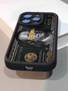 1 pieza Funda de teléfono con textura antideslizante y estampado de dólar de alta gama pintada a mano y colorida compatible con iPhone 16/11/16pro/16plus/16promax/16e/15Promax/13/14/12/XS/XR/7G/8P, Galaxy S25/S25PLUS/S25 Ultra/A16/A36/A26/A56/A50/A12/A32/A52/A72/A51/A21S/A13/A14/S24/S24PLUS/S24Ultra,S22/A52/A53/A54/A55