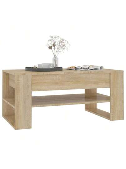 VidaXL Coffee Tafel 102x55x45 Cm Processed Wood Sonoma Oak view 6