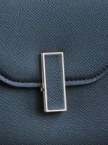 2025 新款时尚手提包，独特设计高端优质皮革纹理托特包，女士通勤百搭 Kally 结构迷你方形单肩斜挎包，适合派对，最佳母亲节礼物