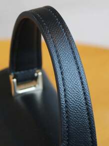 2025 新款时尚手提包，独特设计高端优质皮革纹理托特包，女士通勤百搭 Kally 结构迷你方形单肩斜挎包，适合派对，最佳母亲节礼物