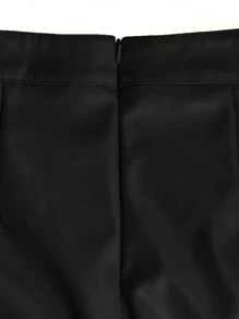 European & American Fashion Women's Autumn Apparel, Office Wear, Best-Selling Birthday Party Dress, Asymmetric Slit Skirt, Sexy Bodycon Mid-Length Skirt, Enhancing Waist & Hip Pencil Skirt - Black - View 7