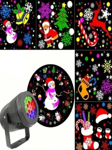 Christmas Projector With Santa Claus And 15 More Christmas Laser Drawings 2025 - Multicolor - View 3