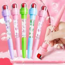 1/3pcs Bubble Pen, Multifunctional Rolling Stamp Pen, Children Magic Creative Ballpoint Pen, Handwriting Bubble Pen - Multicolor - View 1