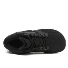 Men's Winter Thermal Lined Snow Boots, Outdoor Anti-Slip Boots, Fashion Comfortable Hiking Shoes - Black - View 5