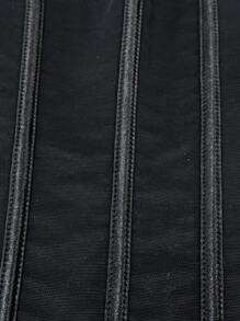 1 Stück Damen Shapewear Korsett mit 14 Stahlfedereinsätzen und vorderer Hakenverschlussing, rückwärtig mit Schnürbändern, komfortables und minimalistisches elegantes Design