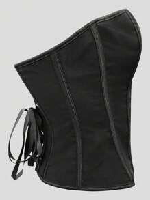 1 Stück Damen Shapewear Korsett mit 14 Stahlfedereinsätzen und vorderer Hakenverschlussing, rückwärtig mit Schnürbändern, komfortables und minimalistisches elegantes Design