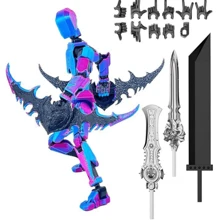 1件套泰坦13号可动人偶套装 - 完整的T13机器人玩偶，3D打印收藏人偶，可用于桌面装饰和展示，新年礼物 - 混合顏色 - 查看 8