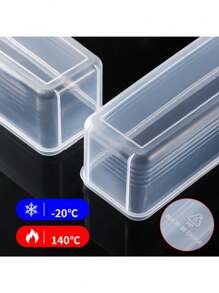 5pcs/Set Reusable Polypropylene Food Storage Containers Stackable, Fridge & Freezer Safe For Scallions, Cilantro, Ginger, Garlic, Noodles, Eggs - Kitchen Essentials - Transparent - View 4