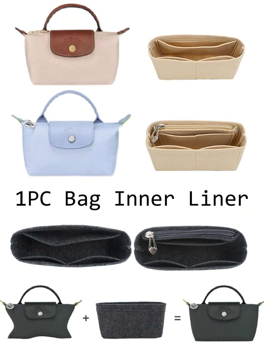 1pc Mini Zipper Inner Pouch, Dumpling Bag, Mini Bag, Medium Bag, Storage Organizer Bag, Cosmetic Bag, Purse Organizer, Small Handbag, Mini Organizer Pouch, Handbag Lining, Mini Size