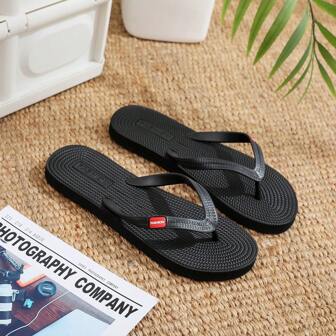 High-End Non-Slip Anti-Odor Flip Flops, Mode Herr Gummi Tjock sula Casual Strandtofflor