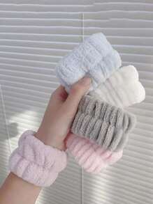 1/4/6pcs Wrist Protection Strap Wash Face Wristband God Water Absorption To Cuffs Sports Wiping Sweat Bracelet Sweat Sleeve Sleeve Cover Wash Anti Wet Sleeve Wrist Protection Water Absorption Band To Prevent Liquid Overflow - Multicolor - View 2