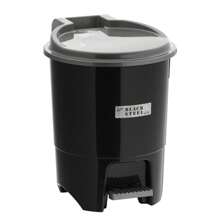 Kit 2 Lixeiras com Pedal 12,5 L Black Steel Reforçada