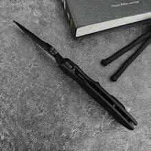 C81 Bearing Folding Knife G10 Black Handle Outdoor Tactical Survival Knife Camping Hunting Portable Pocket Knife Knives - Tổng chiều dài 20,9cm Chiều dài lưỡi dao 8,7cm Chiều dài tay cầm 12,2cm - Xem 6