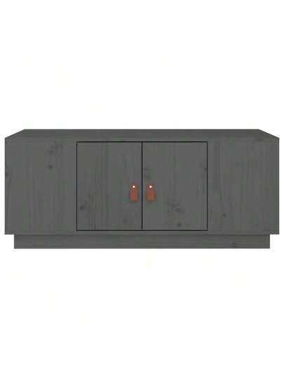 VidaXL Coffee Tafel 100x50x41 Cm Solid Pine Wood Grijs view 6