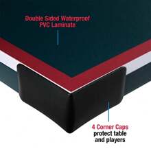 Mid Size Table Tennis, 15mm, 4 Piece, Pong Table, By MD Sports - 1 - View 7