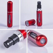 1 件 5ml 可再填充香水雾化瓶,底部填充便携式迷你喷雾瓶,铝制旅行装香水瓶,多功能化妆品喷雾器家居浴室装饰秋季装饰返校香水瓶 - 彩色 - 查看 12