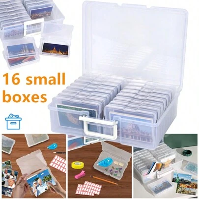 Photo Storage Box 1600 6 X 4 Picture Album Organizer Photograph Container Case