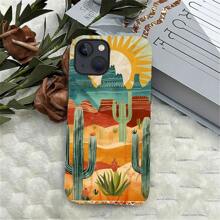 Compatible With IPhone 13-16 Pro Max Case, Art Paintings Desert Kingdom Print Phone Case Funny Liquid Silicone Case Impact Resistant Anti-Scratch Shockproof Protective Cover Gifts For Family, Friends, Kids, Birthday,Spring, Holiday, Boyfriends, Girlfriends, Valentine's Day