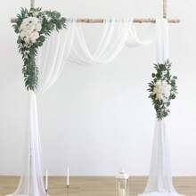 2 chiếc vòng hoa nhân tạo, trang trí đám cưới và vòng hoa cưới, trang trí nhà cửa, rèm trang trí ngoài trời, sắp xếp hoa nhân tạo đám cưới, trang trí tiệc cưới, hoa nhân tạo trang trí bằng nhựa - Nhiều màu - Xem 2
