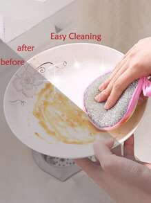 5/10个装，双面洗碗海绵，锅碗瓢盆洗碗海绵，家用清洁工具，厨房餐具洗碗刷