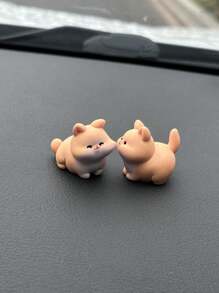 2 件装汽车挂饰 亲吻鸭子兔子猫青蛙动物创意挂饰 - 均碼 - 查看 10