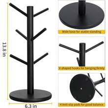 Mug Holder Tree, Coffee Cup Holder With 6 Hooks