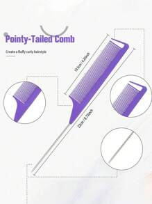 1/3/5/6 stuks haarstylingkamset met topsy tail-tool, plaagborstel, rattenkam voor vrouwen haarstyling voor vrouwen, controle op pluizig haar en randkammen