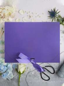 10个紫色带盖礼盒，伴郎邀请礼盒，豪华紫色礼盒配丝带，适用于婚礼、生日、派对、圣诞节、伴娘、毕业典礼、情人节礼物