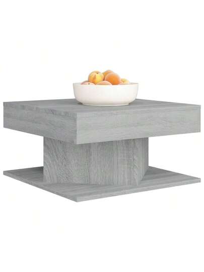 VidaXL Coffee Tafel 57x57x30 Cm Processed Wood Grijs Sonoma Oak view 3