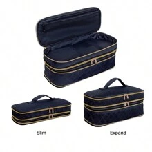 Hair Dryer Travel Carrying Case Dual-Layer, Slim Expandable Handheld Travel Storage Bag, Curling Iron Storage Bag For Dryer/Hair Tool Organizer/Style Organizer(Blue) Bag,Room Decor, Bags,Makeup Bag,Vanity,Travel,Make Up Bag,Travel Essentials,Organizer,Storage,Travel Essential,Makeup Organizer,Makeup Bags,Make Up Organizer,Organiser,Toiletry Bag,Desk Organiser,Cosmetic Bag,Makeup Pouch,Make Up Organize,Vanity Accessories,Make Up Pouch,Make Up Bags