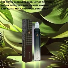Men's Fragrance Rollerball ,Men's Eau De Toilette , Fresh And Warm Male Fragrance, Suitable For Daily Use, Elegant Style Men's Eau De Toilette, Durable Perfume, Cologne To Enhance Men's Temperament. - Black - View 2