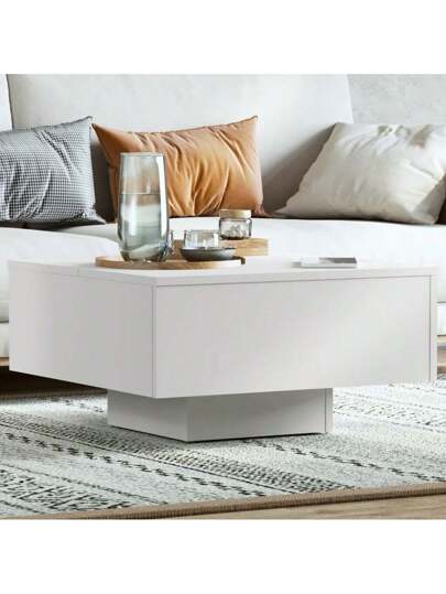 VidaXL Coffee Tafel 60x60x31.5 Cm Processed Wood Wit