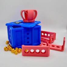 Annoying Gift Box, Fun 3D Gift Box (With Screws), Prank Gift Box, Christmas Novel Gift Box, 9 Sold - Blue and White - View 3