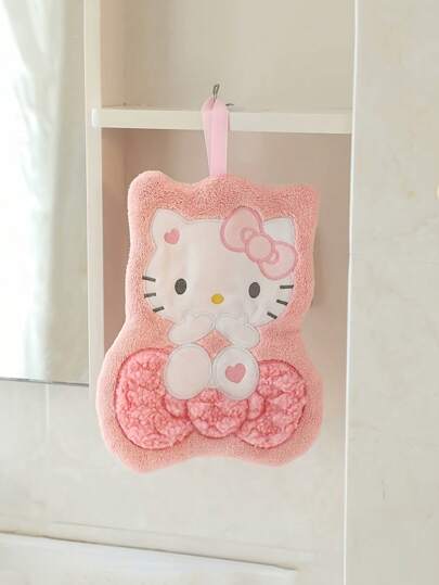 Sanrio 1pc Sanrio Brand Cute Cartoon Hand Towel, Absorbent Kitchen/Bathroom Hanging Hand Towel Home Bathroom Decor Fall Decor Back To School Dish Cloths Kitchen Towel