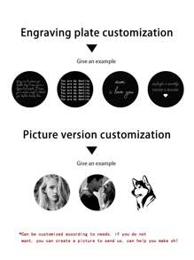 Customized Necklace, Simple & Fashionable Sunflower Pendant Necklace, "I Love You" In 100 Languages Projection Necklace, Custom Engraved Movie-Themed Black & White Photo, Family, Couple, Pet Motto, Suitable For Girlfriend, Mom, Best Friend, Daily Wear - Gold - View 5