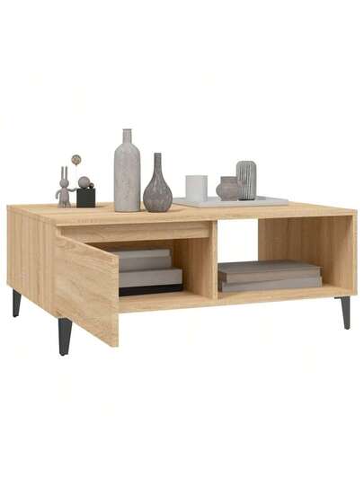 VidaXL Coffee Tafel 90x60x35 Cm Processed Wood Sonoma Oak view 4