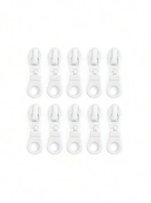 10pcs Nylon #5 Zipper Pulls, Assorted Colors, Suitable For Apparel, Bags, And Home Textiles - Multicolor - View 12