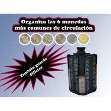 Contador Organizador de Monedas para Portavasos del Auto - Negro - Ver 1