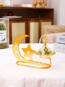 1pc Nordic Solid Color Incense Burner, Star, Moon, Lantern Decoration Sandalwood Incense Burner Gift Incense Burner Gifts Birthday Graduation E-I-D - Multicolor - View 6