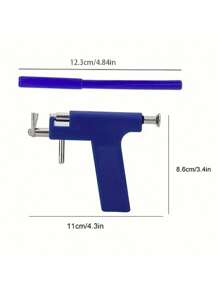 1pc 4mm Ear Piercing Gun, Stainless Steel Mini Piercing Earring Gun, Low-Pain Ear Piercer, Ear Hole Punch