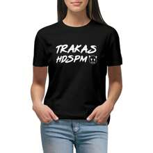 Women Trakas HDSPM Print Shirts Unisex Crewneck Short-Sleeve Shirt - Black - View 1