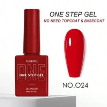 3-in-1 Gel in einem Schritt (ohne Top- und Basislack erforderlich) 27 Farben Serie 15ml Gel-Nagellack Set mit Herbstglanz Finish, halbpermanent, Glitzer, Pailletten Nagellack Set Kit, Softening UV-Lack für Maniküre, Nageldesign, einfarbig in einer Flasche