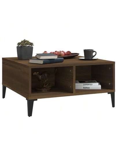 VidaXL Coffee Tafel 60x60x30 Cm Chipboard Bruin Oak view 5